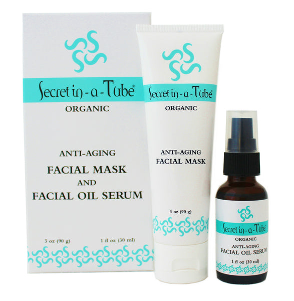 Secret in-a-Tube Organic Anti-Aging Facial Kit (Mask & Oil)